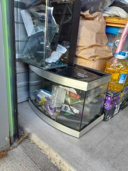 15-20 Gal Bow Front Fish Tank Really Beautiful