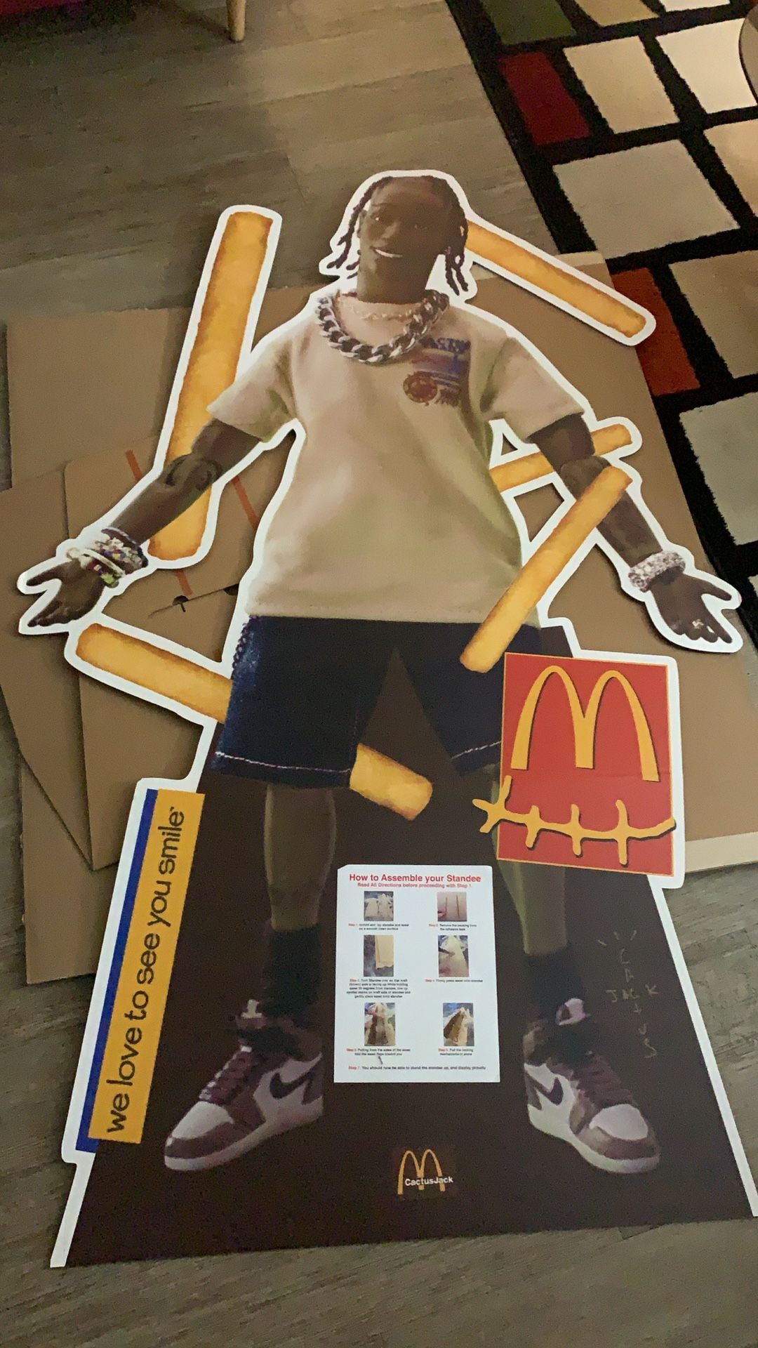 Travis Scott x McDonalds Action Figure Life Size