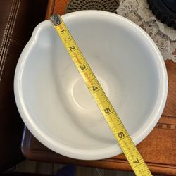 White Glass Vintage Mixing Bowl