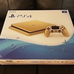 PlayStation 4 Slim 1TB Gold Limited Edition Console With One