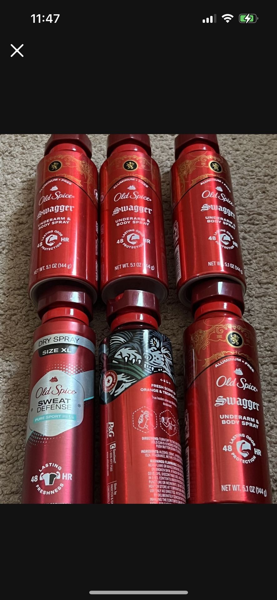 Old Spice Deodorant $3 Each