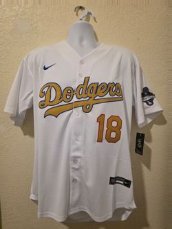 New Mens Dodgers Yamamoto #18 Gold Jerseys Stitched