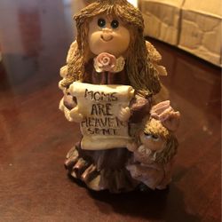 Moms Are Heaven Sent Angel  Handpainted 