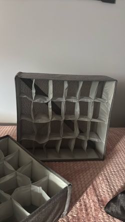 Fabric Drawer Organizer with Compartments