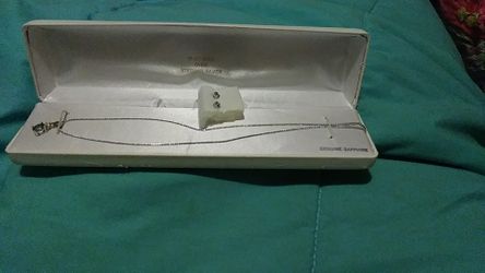Brand new sterling silver necklace and earring sets