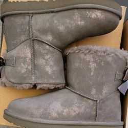 Ugg Mini Bailey Bow Glimmer NIB