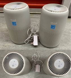 💥 2 LĚVOIT Air Purifiers w/ Aromatherapy, 3-in-1 Filter Cleaner with Fragrance Sponge for Better Sleep, Gray... Value $50
