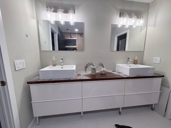 98” custom made vanity