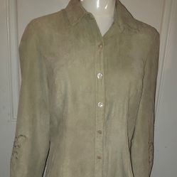 Norton McNaughton Light Green Long Sleeve Blouse (Size 8P)
