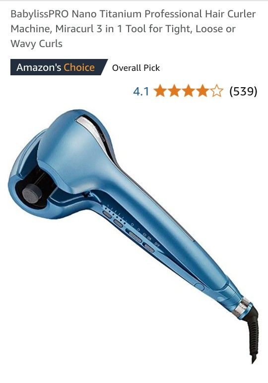 BabylissPRO Nano Titanium Professional Hair Curler Machine