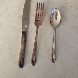 Silver plated 3 Pc Table Services For 12