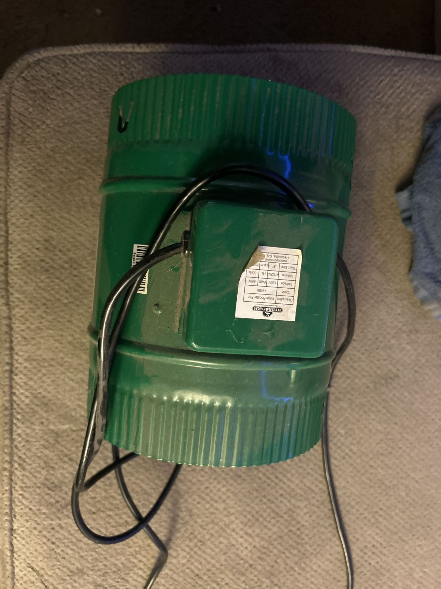 Hydro Farms Inline Booster Fan
