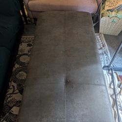 Large Grey Ottoman 