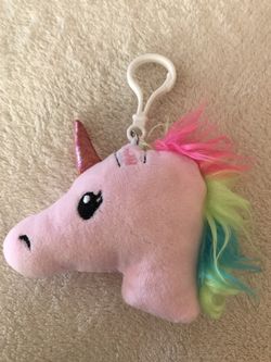 Pink Unicorn Keychain