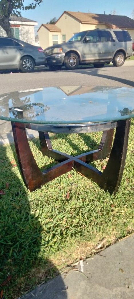 Round Glass Coffee Table