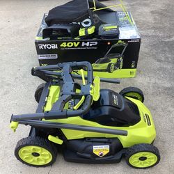 🧰🛠RYOBI 40V HP Brushless 20” SELF-PROPELLED Lawn Mower w/6.0Ah Battery&Charger-LIGHTLY USED!-$310!🧰🛠