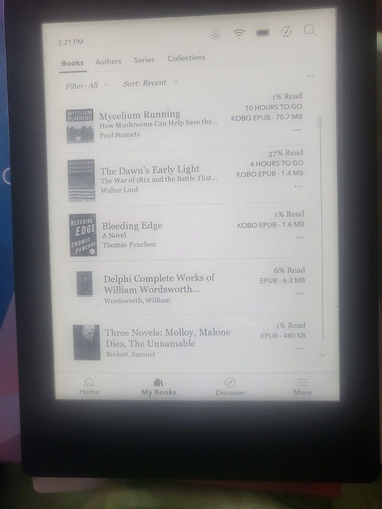 Rakuten Kobo Aura One N709 eReader