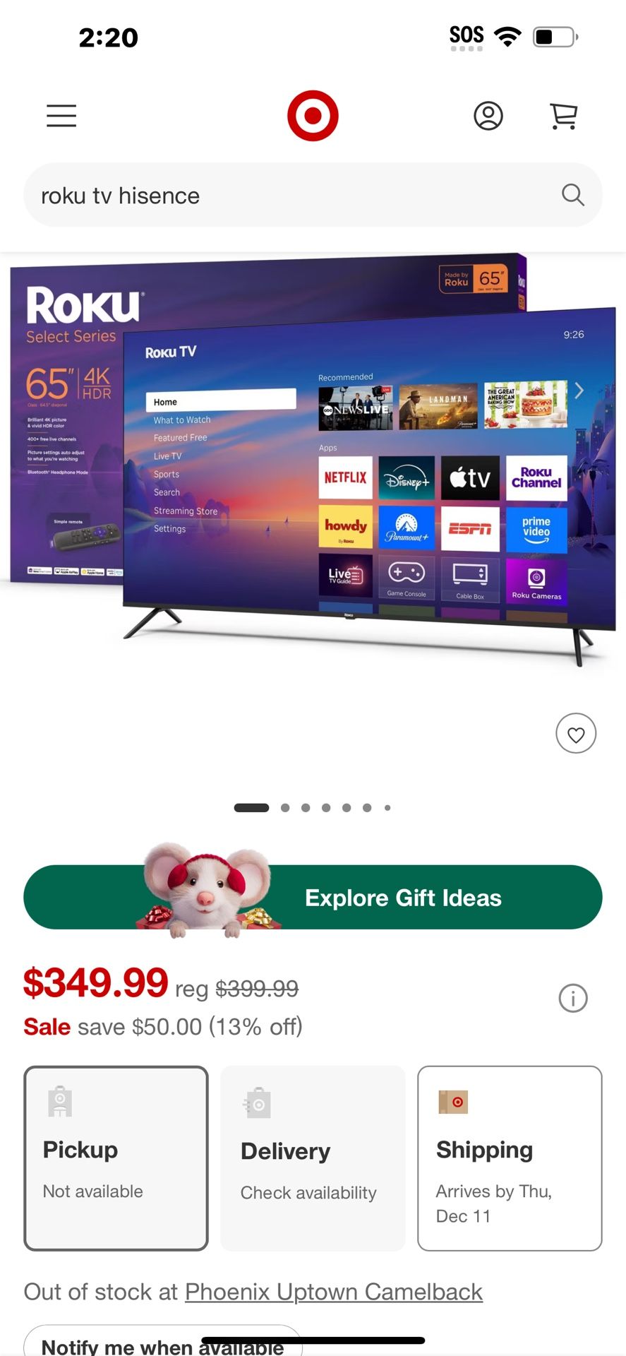 65” TV