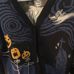 Disney Nightmare Before Christmas Cardigan (stitched)