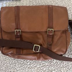 Fossil Leather Messenger Bag M/L