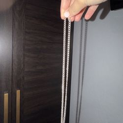 20 in Cuban 925 sterling silver (Italy)Chain