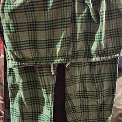 Green Flannel Pajama Pants Size Medium 