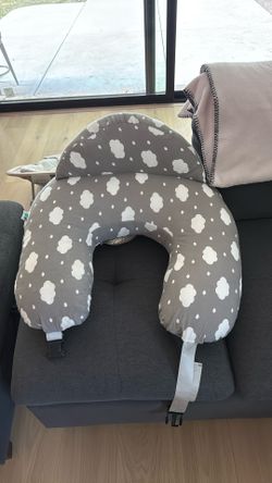 Momcozy Original Nursing Pillow for Breastfeeding, Plus Size Breastfeeding Pillows for More Support, with Adjustable Waist Strap and Removable Cotton