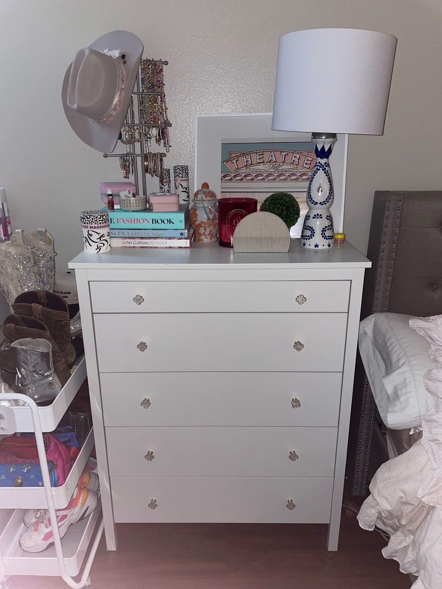 IKEA Dresser with Gold Hardware