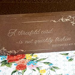 Ecclesiastes 4: 9-12 Wood Block Decor