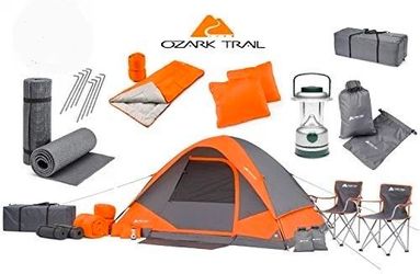 22 piece camping set (tent, sleeping bags, chairs, etc.)