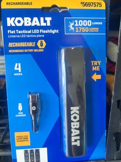 Kobalt 1000 lumens rechargeable flashlight
