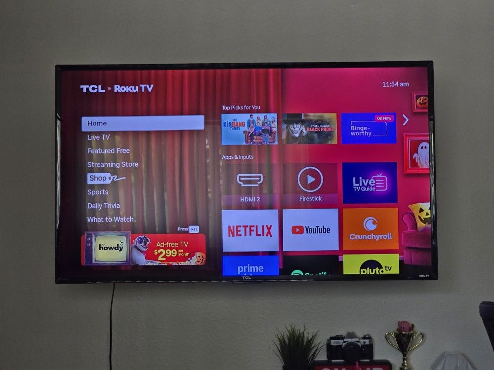 TCL 48” Class S-Series Roku LED FHD TV 120Hz (Comes With Legs)