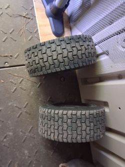 10 inch tires, 2 each