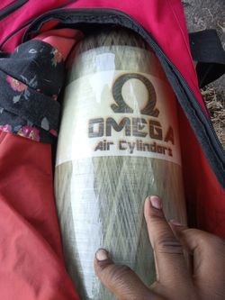 Omega 9.0L Carbon Fiber Air Tank – 4500 PSI / 300 BAR (PCP Airgun / Paintball)
