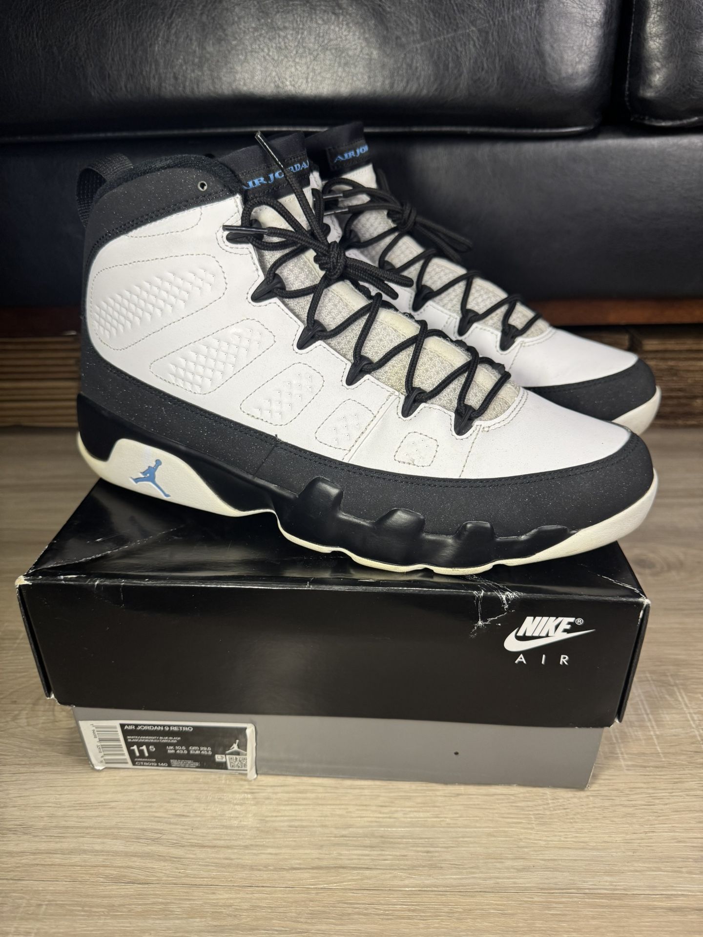 Size 11.5 - Air Jordan 9 University Blue