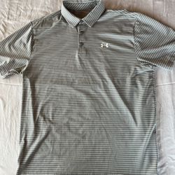 Men’s under Armour, golf polo shirt size extra large loose