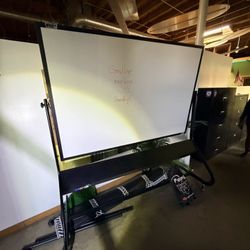 Double-Sided Magnetic Markerboard w/ Aluminum Frame