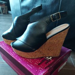 City Classified Cell S Cork Wedge Platform Women's 8