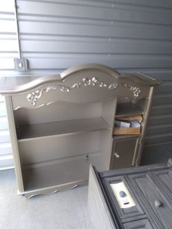 Evolur Aurora bookcase in gold dust never used for Sale in