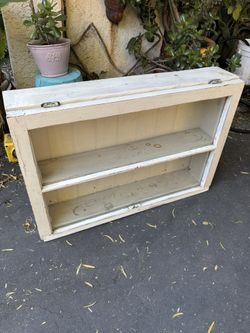 Wooden Shelf With Window 