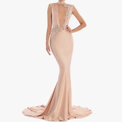 ALBINA DYLA DRESS - SANDSTONE ELEGANCE SIZE 4