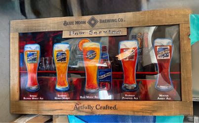Blue Moon Brewing Co. Beer  SIGN Now Serving 2011 Large 40x22