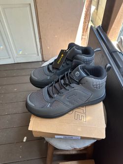 FitVille Men's High-top SteelCore Work Boots V2 -Steel Grey-Size 11.5W