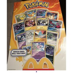 Mcds Pokemon Happy Meal Promotional Poster