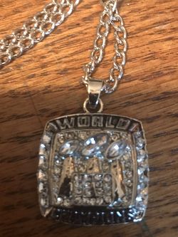 New York giants Super Bowl Ring Top Necklace New 🎁