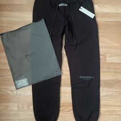Essentials Black pants -Size Medium