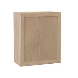 Hampton Bay Sinclair 24 in. W x 12 in. D x 30 in. H Assembled Wall Cabinet in Shaker Light Oak
