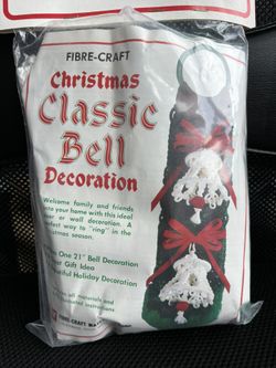 Vintage Fibre Craft Christmas Bell Decoration Kit