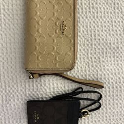 Coach Wallet and Lanyard