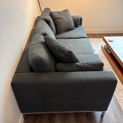 Gray Scandinavian Couch 